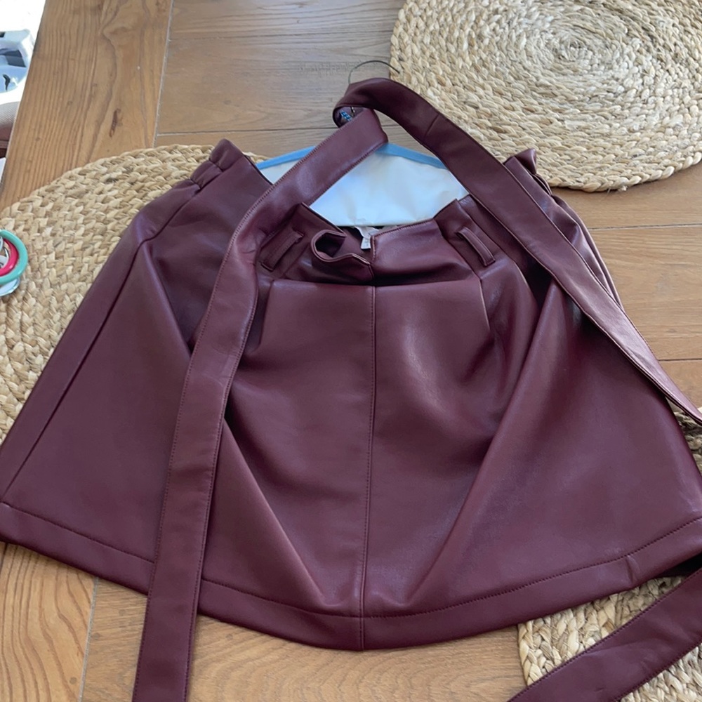 Burgundy skirt